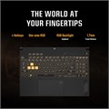 ASUS TUF Gaming A15 FA507NUR-LP053W AMD R7-7435HS/16 ГБ ОЗУ/1 ТБ SSD/NVIDIA GeForce RTX 4050 6 ГБ/15.6 FHD (1920x1080) 144 Гц/Windows 11 Домашняя/1-зонная RGB-подсветка/клавиатура с английской и арабской раскладкой, Mecha Gray 1000003031