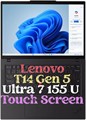 Новый ноутбук Lenovo ThinkPad T14 Gen 5 с сенсорным экраном и искусственным интеллектом (12-ядерный процессор Intel AI Ultra 7 155U | 32 ГБ ОЗУ + 1 ТБ PCIe | SSD | 14-дюймовый экран WUXGA FHD+ (1920 x 1200), IPS, антибликовое покрытие | сканер отпечатков 1000003158 - фото 576083