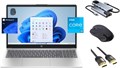 Ноутбук HP Daily Essential, 15,6-дюймовый FHD, 8-ядерный процессор Intel i3-N305 (Beats i5-1135G7), 16 ГБ ОЗУ, SSD на 1 ТБ, FP-ридер, веб-камера, клавиатура, Wi-Fi 6, Bluetooth, USB-C, набор «3 в 1», Windows 11 Pro 1000003218 - фото 576226