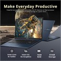 Ноутбук ASUS Vivobook 15,6 дюйма FHD, процессор Intel i5-1235U, 16 ГБ оперативной памяти DDR4, накопитель на 672 ГБ (SSD на 512 ГБ + док-станция на 160 ГБ), графика Intel Iris Xe, цифровая клавиатура, HD-камера 720p, Windows 11 Pro, цвет Quiet Blue 1000015172