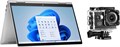 Новейший ноутбук HP Envy 2 в 1 X360 с 14-дюймовым сенсорным экраном FHD, процессором Core 5-125U 14-го поколения, твердотельным накопителем на 8 ГБ, графикой Iris Xe, сканером отпечатков пальцев, WIN11 Silver, с бесплатной спортивной экшн-камерой 1000015186 - фото 576646