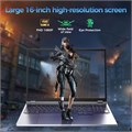 Ноутбук TOPGRO, 16-дюймовый дисплей Full HD, процессор Core i9-9980HK (5,0 ГГц), видеокарта NVIDIA GTX1650, 32 ГБ оперативной памяти DDR4, твердотельный накопитель на 1 ТБ, Wi-Fi 6, Bluetooth 5.2, Windows 10 Pro, ноутбук с клавиатурой с подсветкой, серая 1000011200
