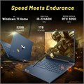 Игровой ноутбук HP Victus 15,6" FHD 144 Гц, Intel i5-12450H, 32 ГБ ОЗУ, SSD PCIe 1 ТБ, NVIDIA GeForce RTX 3050, клавиатура с подсветкой, FHD-камера, Wi-Fi 6, Windows 11, синий, комплект док-станции на 256 ГБ 1000003628