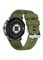 Умные часы Swiss Military DOM5 с 1,43-дюймовым AMOLED-дисплеем, Bluetooth-звонками, отслеживанием здоровья и фитнеса, защитой IP68, беспроводной зарядкой – серебристая оправа и зелёный ремешок 1000017276
