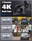 Автомобильный видеорегистратор, 4K-камера Full UHD, передняя и задняя камера с бесплатной SD-картой на 32 ГБ, встроенная функция ночного видения, 2-дюймовый IPS-экран, широкоугольный объектив 170°, WDR, циклическая запись, режим парковки 24 часа 1000017351