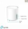 Двухдиапазонный Mesh-маршрутизатор Wi-Fi TP-Link Deco, скорость Wi-Fi 6 2402 Мбит/с, площадь покрытия 230 м?, возможность подключения более 150 устройств, использование в качестве усилителя Mesh-Wi-Fi, родительский контроль, совместимость со всеми моделям 1000001375
